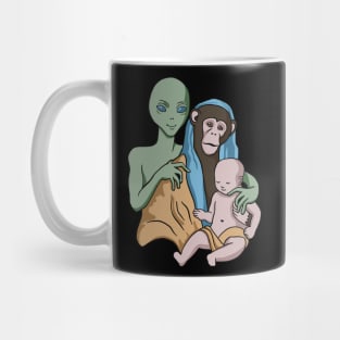 Alien Monkey Human Mug